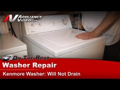 how to drain kenmore washer