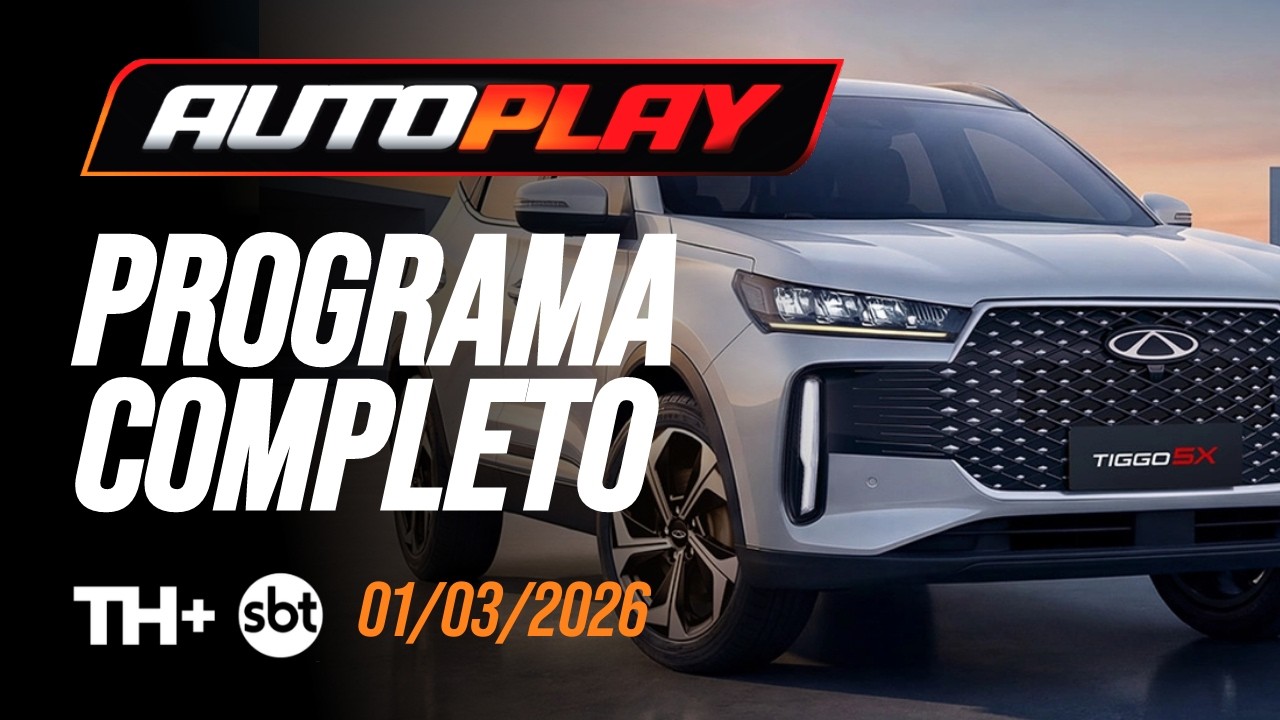 AUTO PLAY - Programa Completo - 01/03/2026 - TH+ SBT | PGM Nº 440 - Novo Tiggo 5x, Titano e GR Yaris