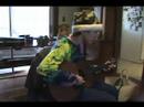 boy playing bluegrass Monroe's Hornpipe on guitar