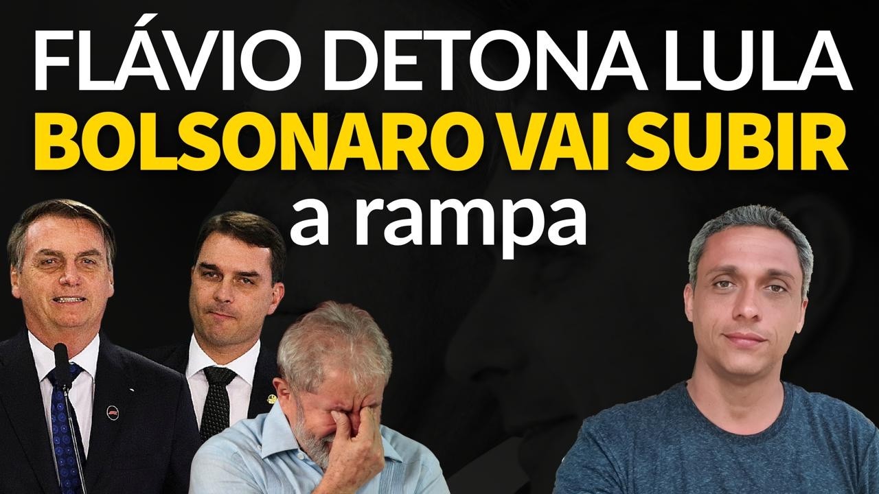 Flávio Bolsonaro DETONA LULA e explica como BOLSONARO vai subir a rampa com ele