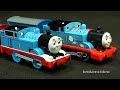 A insight into a very complex review in production which covers a whole bunch of Thomas and Friends Trackmaster playsets and accessories. This is something so many viewers have asked for over the years so hopefully this mega review will make them happy. The intro piece is a very complex explosion sequence and that's taking a long time to produce. I even found some Brio trains so maybe it's time for another big test video including all Diesels! There is also a peek at even more Thomas gear the charity shop has collected for me! Web Links: en.wikipedia.org www.thomastrackmaster.com Thomas and Friends Shake Shake Bridge Playset: Get on the fun track with Thomas the Tank Engine and friends! Help Thomas cross the Shake Shake bridge! In this playset, Thomas jitters and jotters over fallen logs and bumpy track as he makes his way to Shake Shake Bridge. As Thomas crosses the bridge, he bounces up, down, and side-to-side, and makes the gaurd rails swing down! Playset is complete track set, and comes with a motorized Thomas engine and shake shake bridge. It also features special dark brown, bumpy 