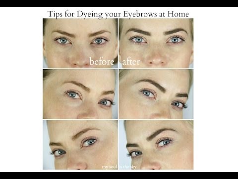 how to dye your eyebrows