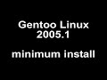 gentoo minimal installation