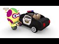 Police Car Chase | Cartoon police cars for kids | Jugnu Kids