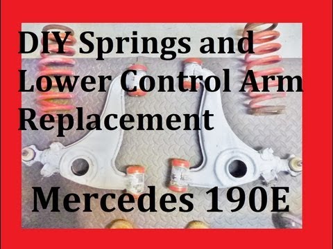 DIY Springs and Lower Control Arm Replacement Mercedes 190E