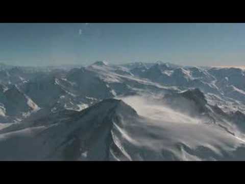 Flying over Andes Mountains