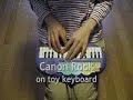 Canon Rock on toy keyboard