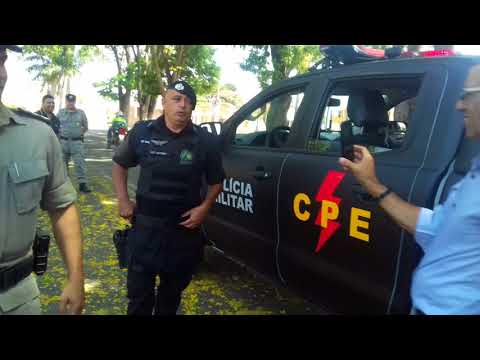 Coronel Ricardo Mendes faz entrega de novas armas e viatura para CPE, em Mineiros (GO)
