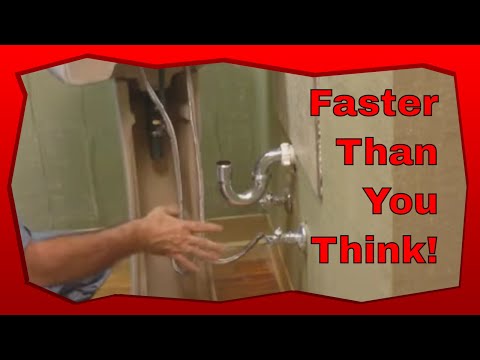 how to install a pedestal sink on tile