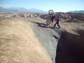 Josh catches his bike in a hot tub in Moab