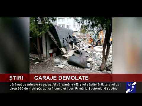 Garaje demolate, în Sectorul 6