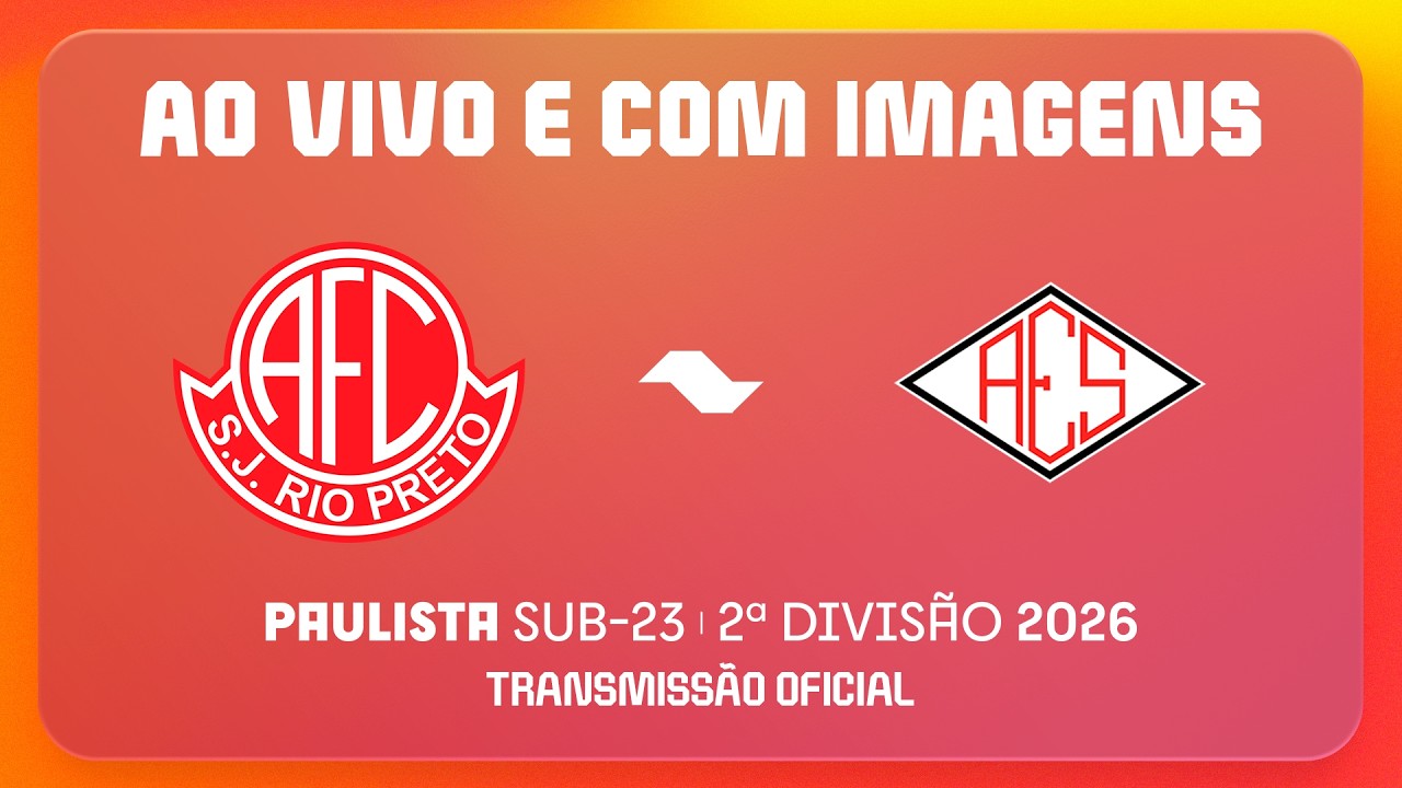 AO VIVO E COM IMAGENS: AMÉRICA X SANTACRUZENSE | RODADA 12 | PAULISTA SUB23 2026