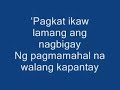 Click here to watch this video Minsan Lang Sa Buhay Ko / Original Song