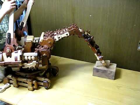 木のロボットアーム2009 Wooden robotic arm