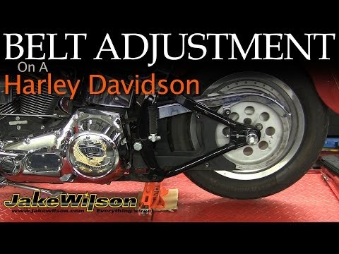 how to change drive belt on harley softail