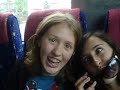 me and sophie on the bus in alberville!!