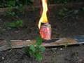 SATAN'S Face appears on A burning pop-can!!!!!!