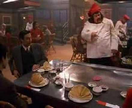 Chris Farley as a Hibachi chef from Beverly Hills Ninja