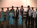 the garden city high school vocal jazz group performs the boy from new york city at their latest concert