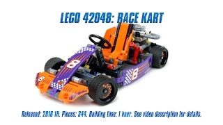 'Lego Technic 42048: Race Kart' Unboxing, Parts List, Speed Build & Review