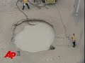 Raw Video: Sinkhole Shuts Down Miami Causeway