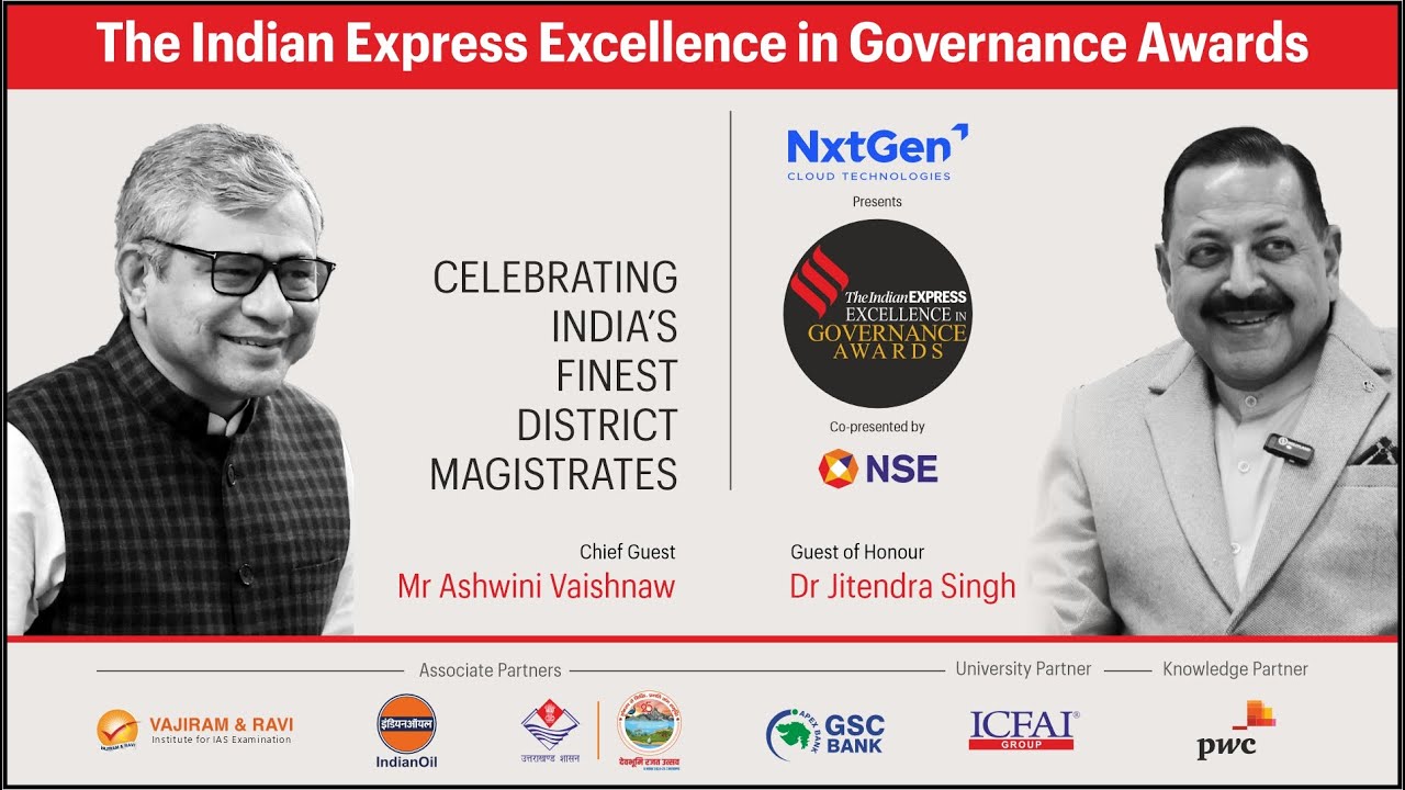 The Indian Express Excellence In Governance Awards | Ashwini Vaishnaw | #EIGAwards