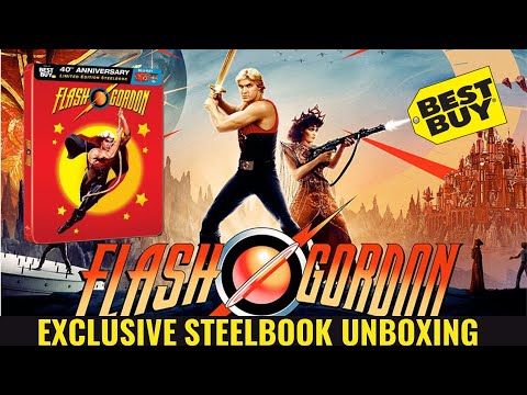 Flash Gordon 40th Anniversary Best Buy Exclusive Blu-ray Steelbook Unboxing