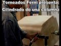 torneado en madera "columna "
