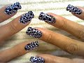 Black Nail Art Silver Rings