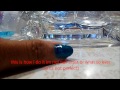 Blue Tiger Print/ Stripe Nail Tutorial
