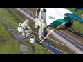 AIR2 Helicopter Transfering Lineman to Wire