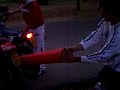cortes de fuego con 2 motos