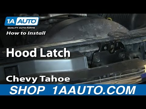 How To Install Replace Hood Latch 1995-99 Chevy Tahoe GMC Yukon