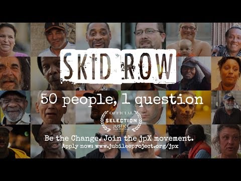 question - FB: http://on.fb.me/19j1vQp | Tweet: http://bit.ly/1bOT7cd Located in the heart of Los Angeles, Skid Row is a 50-block community, where over 4000 homeless p...