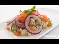 around the world in 80 dishes takes you to peru with a demonstration of a classic recipe for seviche, a popular latin american dish that can be made with all kinds of seafood.