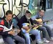 Grec Athenes- Greek Athens bouzouki musicians