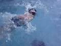 Channing swimming