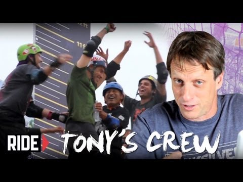 Tony Hawk, Andy Macdonald and Mitchie Brusco Skate Venice Beach - Tony's Crew