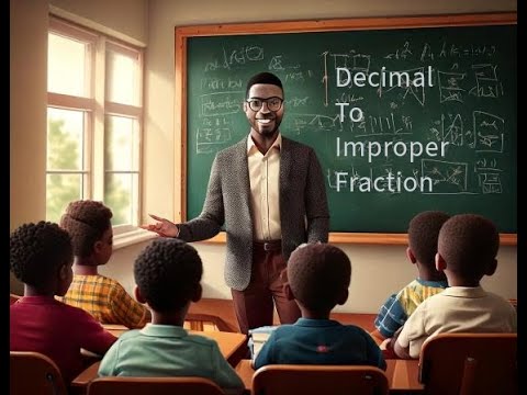 how to turn improper fractions into decimals
