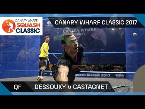 Squash: Dessouky v Castagnet - Canary Wharf Classic 2017 QF Highlights