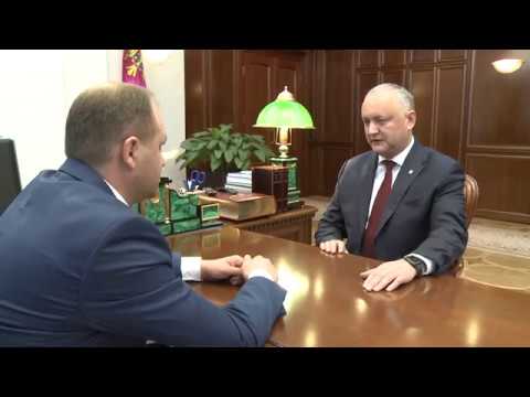 Președintele țării a avut o întrevedere cu primarul general al municipiului Chișinău