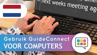 Gebruik GuideConnect - Voor computers