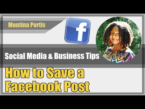 how to save a facebook video