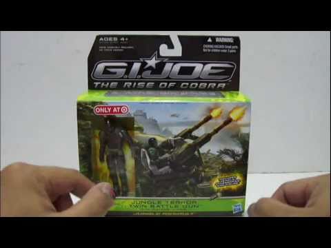 GI Joe Rise of Cobra Jungle Terror Twin Battle Gun /& Range Viper BONUS