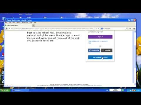 how to create an email account with yahoo