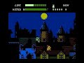 part 5 of the playthrough what this series of videos is... 1) a complete playthrough of the nes game dr jekyll and mr hyde. all 6 stages are completed with both characters. 2) a proof that it can be finished without a continue. what this series of videos is not... 1) a speedrun. mr hyde can be skipped, but i find completing him as well to fight the last boss seems a better choice. 2) a video engineered with save states or cheat. the only deviation from an actual nes console is the usage of an emulator to play and having fraps offscreen. a thanks to www.youtube.com for the additional tips which are helpful. known flaws: - once in a while, an arrow will appear due to my rather sensitive mouse. - the video is rendered two times to decrease its size, so it is inevitable with the quality loss. - a sudden lag in between 2:49-2:59, which happened during the recording. tips: - you can drop to your doom in level 6 as hyde, so watch your step! - if you accumulated too much coin points when you reach the rooftop, you will be bombarded with a larger force of enemies. so this is the reason behind avoiding coins early on. extra note: the last few part of the playthrough is omitted, as by the time you beat the final boss, nothing will stop you from getting to the church. that's all. hopefully this series of videos is fun for you guys.