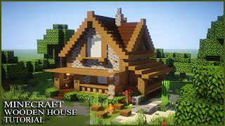 Minecraft: How to Build a Wooden House | Simple Survival House Tutorial