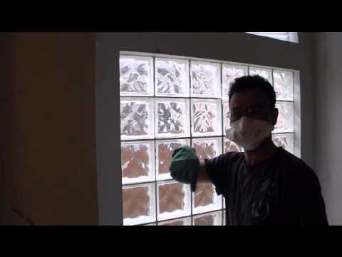 how to replace glass block window vent
