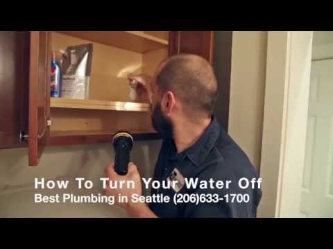 how to turn the water off in a house