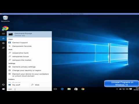 How to Uninstall Programs / Apps on Windows 10